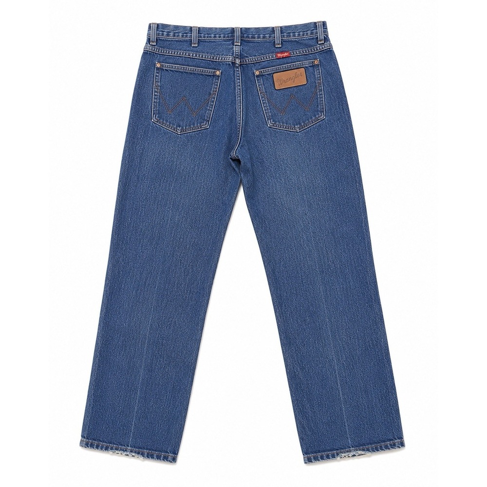 Vintage Wrangler Jeans‎ 33x34 Blue Straight Leg USA Western Workwear Cowboy 80s